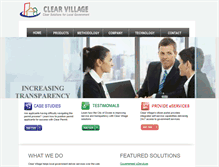Tablet Screenshot of clearvillageinc.com